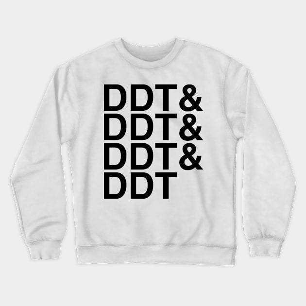 DDT Helvetica List Crewneck Sweatshirt by DennisMcCarson